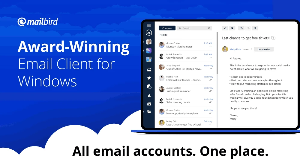 Mailbird — tangkapan layar 5
